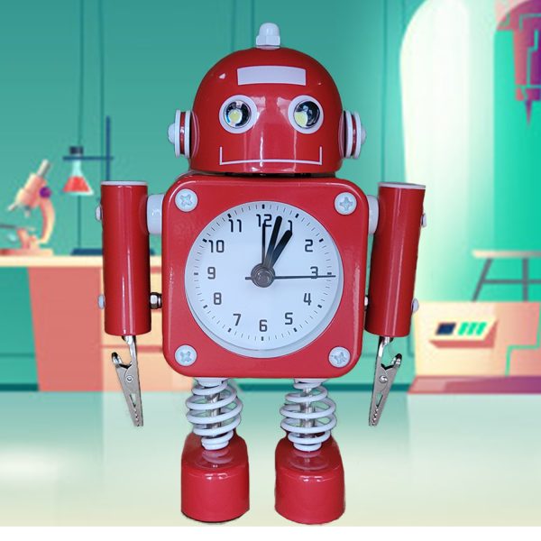 Robot kinderwekker rood